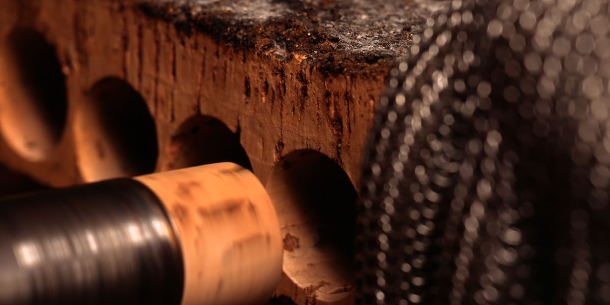 cork punching cork-production