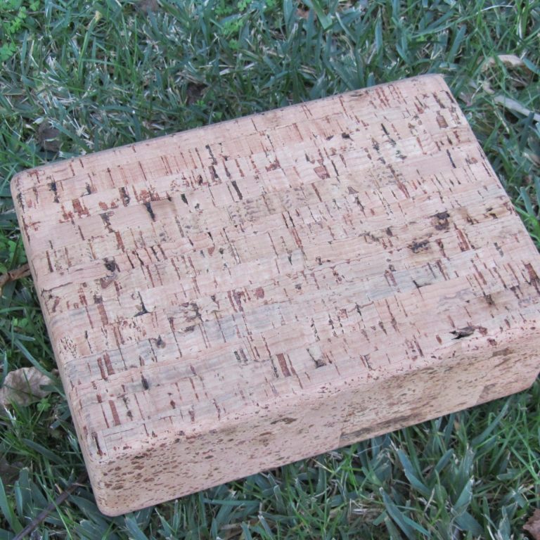 natural cork yoga brick