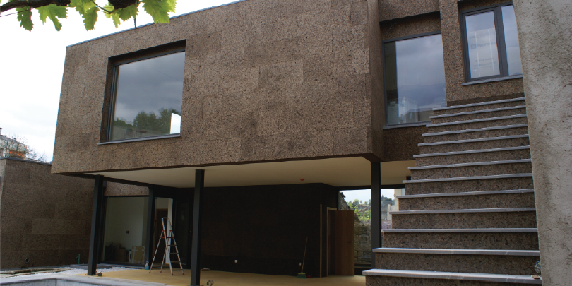 expanded cork cladding